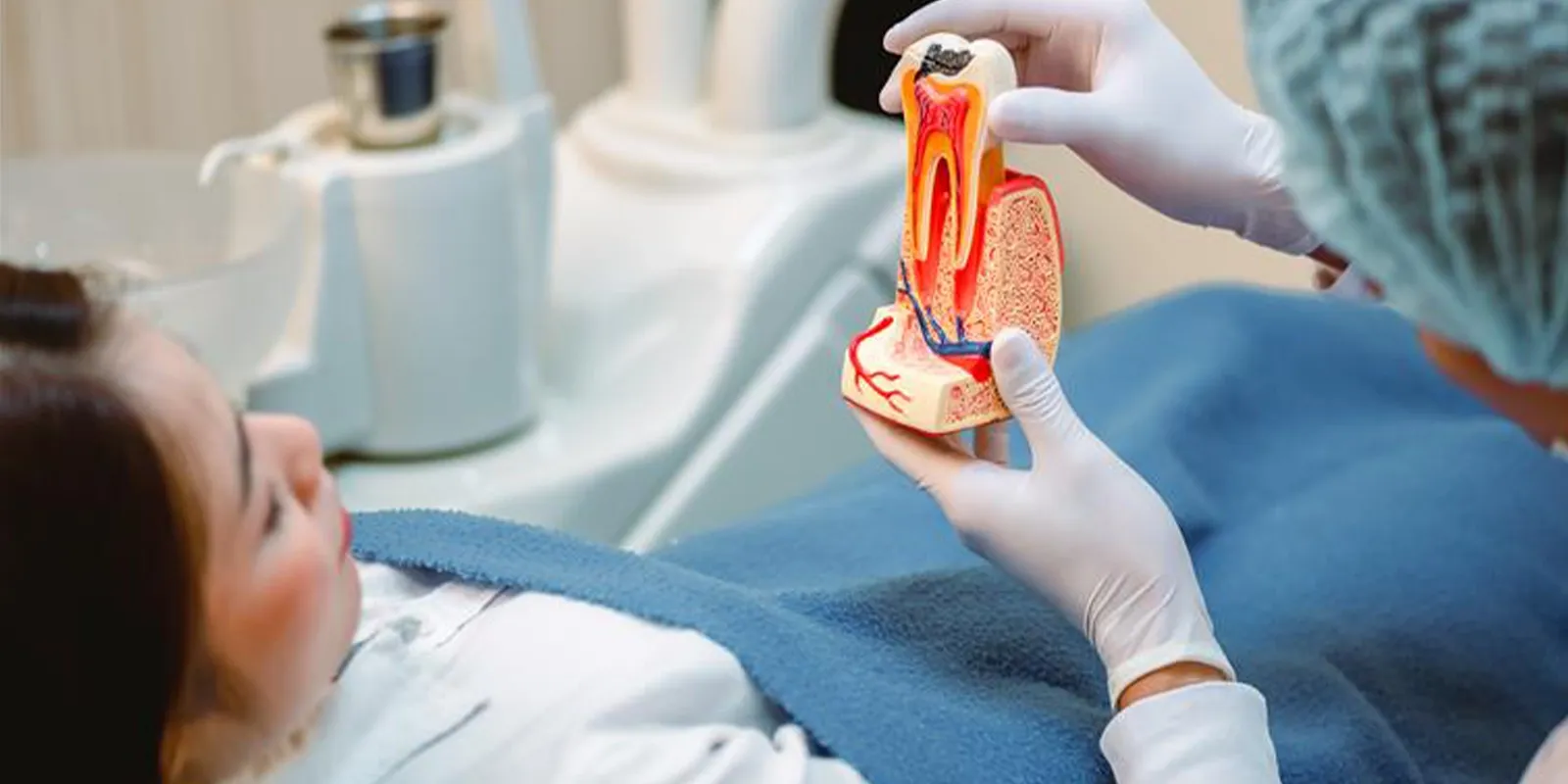 Patient receiving comfortable root canal treatment in Union City dental office